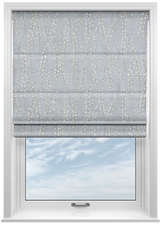 Willow Field, Mercury - Motorised Roman Blind